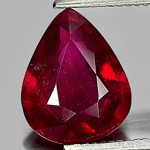 Charming 2.41 Ct. Pear Shape Natural Gem Red Ruby Mozambique
