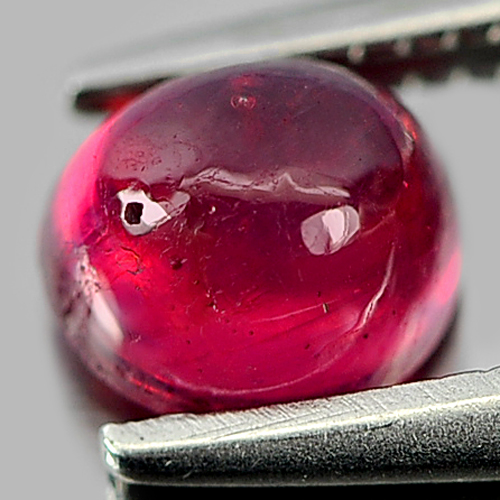 0.97 Ct. Nice Natural Oval Cab Purplish Pink Ruby Mozambique Gem