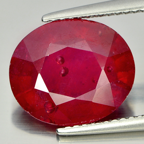 6.75 Ct. Beautiful Oval Shape Natural Gem Red Ruby From Mozambique