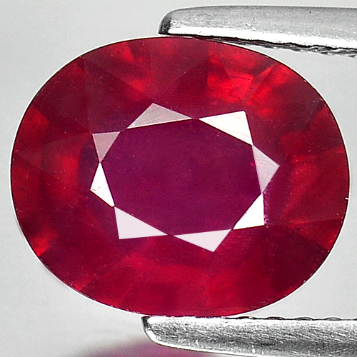 3.74 Ct. Alluring Oval Shape Natural Gem Red Ruby Mozambique