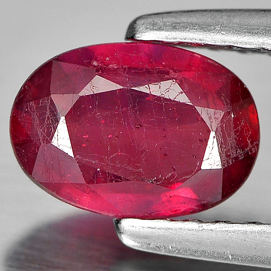 0.92 Ct. Oval Shape Natural Gemstone Purplish Red Ruby Madagascar