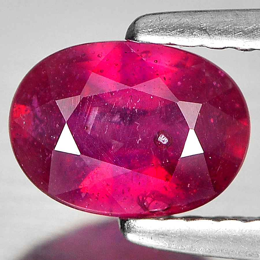 1.11 Ct. Oval Shape Natural Gem Purplish Red Ruby From Madagascar