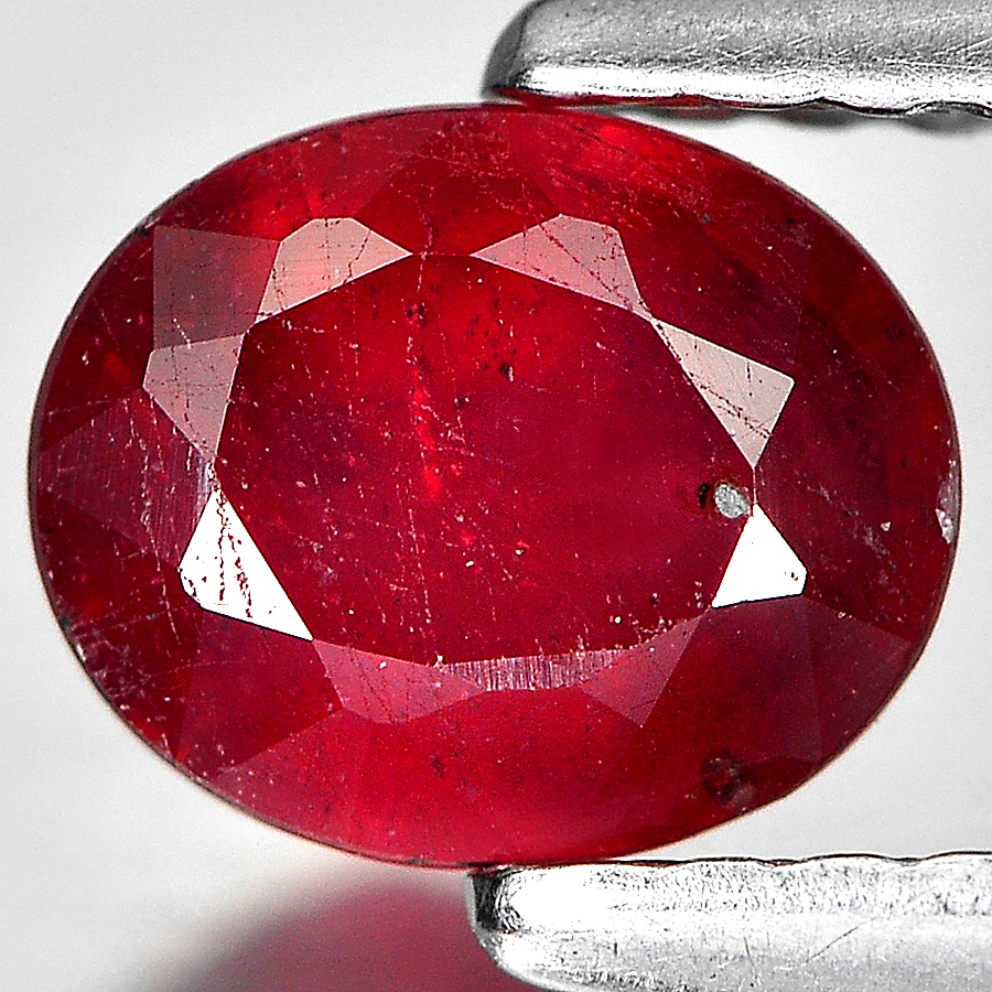 0.96 Ct. Oval Shape Natural Gem Purplish Red Ruby From Madagascar