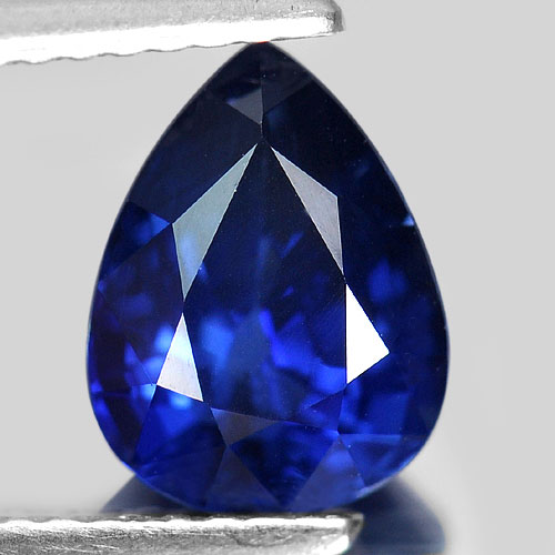 Certified 2.38 Ct Pear Natural Blue Sapphire Madagascar