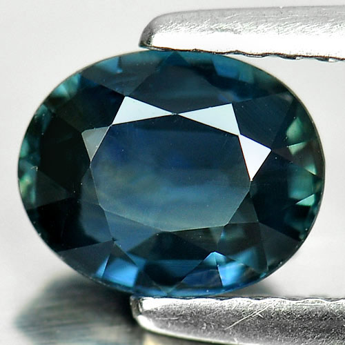 Unheated Blue Sapphire 1.32 Ct. Oval Shape 7.2 x 5.8 Mm. Natural Gem From Kenya