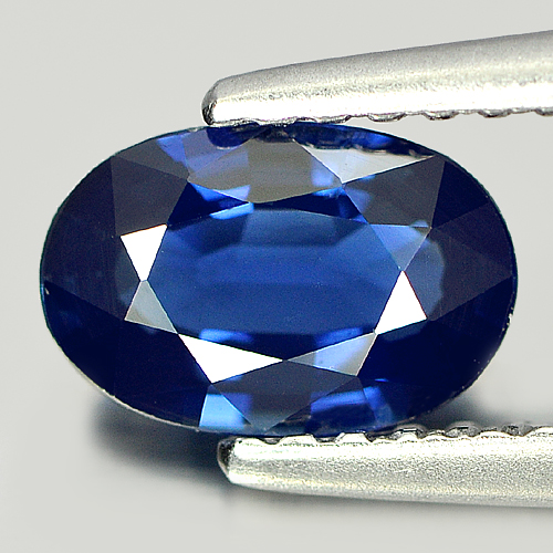 Certified 0.99 Ct. Beautiful Color Natural Blue Sapphire Oval Shape Madagascar