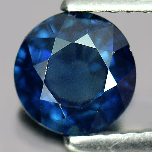 1.24 Ct. Certified Natural Blue Sapphire Gemstone Round Shape