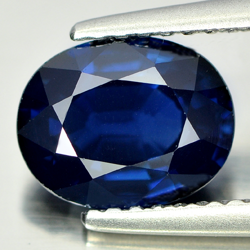 Certified 2.07 Ct. Natural Blue Sapphire Gemstone From Madagascar