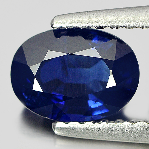 Certified 1.35 Ct. Oval Natural Blue Sapphire Gemstone Madagascar