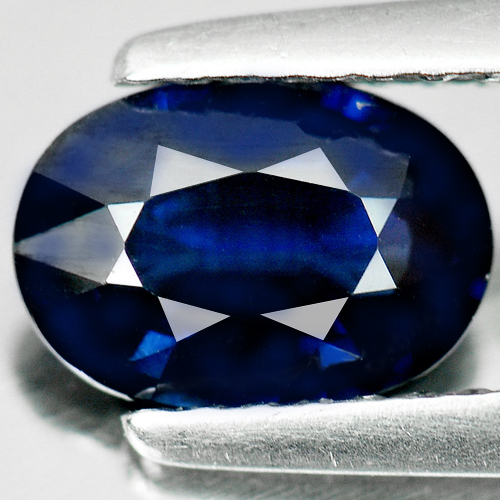 Certified 1.17 Ct. Natural Blue Sapphire Gemstone Oval Shape From Madagascar