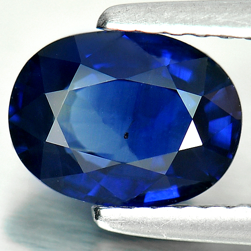 Certified 1.53 Ct. Oval Natural Blue Sapphire Gemstone Madagascar