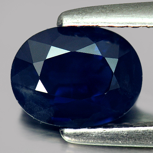Certified 1.19 Ct. Natural Blue Sapphire Gemstone Oval Madagascar
