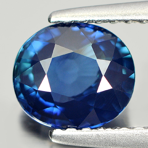 Certified 1.50 Ct. Shining Natural Gem Blue Sapphire Oval Shape Madagascar