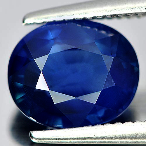 Blue Sapphire 2.06 Ct. VVS Oval Shape 8 x 6.6 Mm. Natural Gemstone Madagascar
