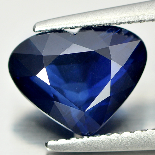 Certified 2.75 Ct. Good Natural Blue Sapphire Gem Heart Shape Madagascar