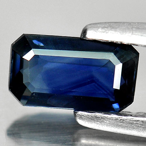 0.73 Ct. Octagon Shape Natural Gemstone Blue Sapphire Thailand