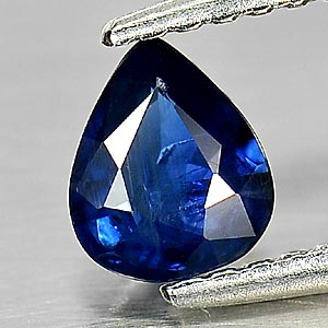 0.51 Ct. Pear Shape Natural Blue Sapphire Gemstone Thailand