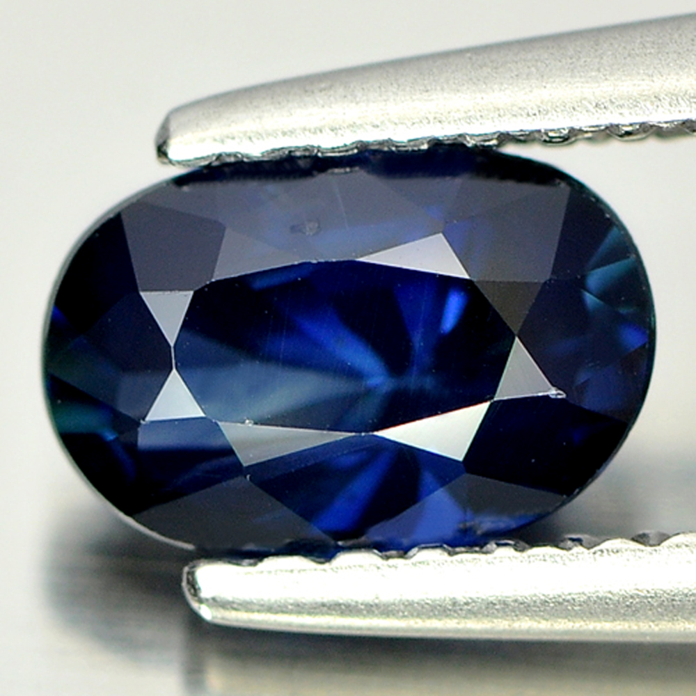 Certified Unheated 1.07 Ct. Natural Gemstone Oval Shape Blue Sapphire