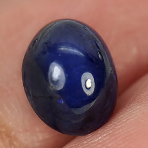 3.85 Ct. Oval Cabochon Natural Blue Sapphire