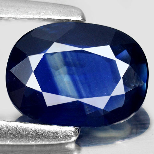 Natural Gemstone 1.31 Ct. Oval Shape Blue Sapphire From Thailand