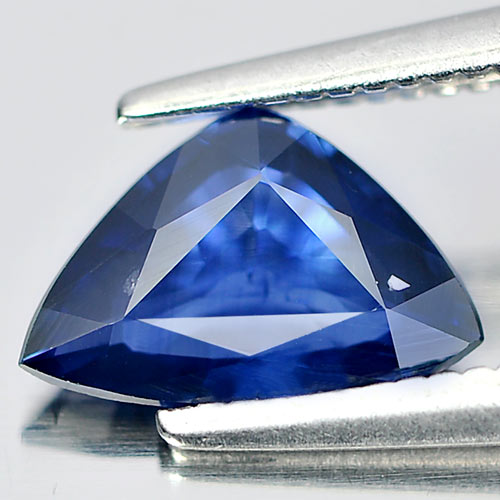 Natural Gemstone 0.90 Ct. Trilliant Shape Blue Sapphire Thailand