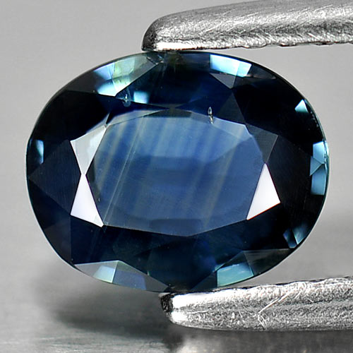Certified 1.05 Ct. Oval Shape Natural Blue Sapphire Gem Unheated