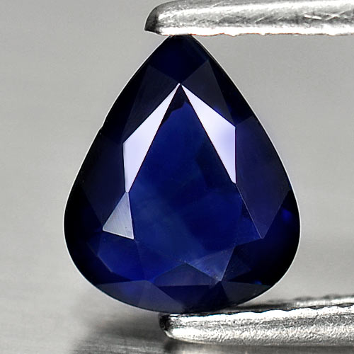 Certified 1.33 Ct. Pear Shape Natural Blue Sapphire Gemstone Thailand