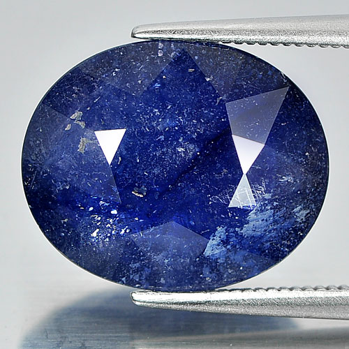 Good Cutting 9.82 Ct. Oval Shape Natural Gemstone Deep Blue Sapphire