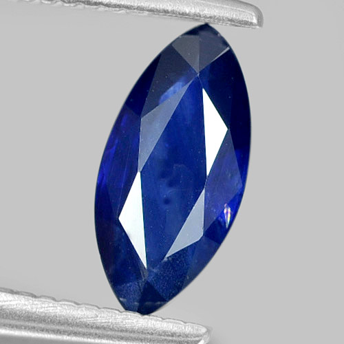 0.71 Ct. Good Marquise Natural Gem Deep Blue Sapphire From Thailand