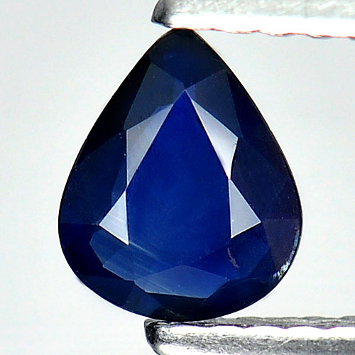 0.53 Ct. Pear Shape 6.3 x 5.1 Mm. Natural Gemstone Blue Sapphire From Thailand