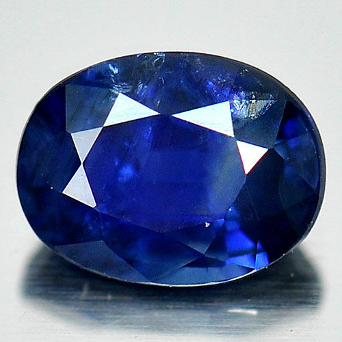 0.58 Ct. Oval Shape 5.6 x 4.2 Mm. Natural Gemstone Blue Sapphire From Thailand
