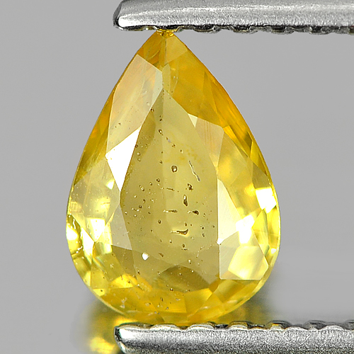 0.59 Ct. Pear Shape Natural Yellow Sapphire Thailand
