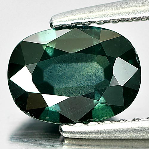 Loose Gemstones Thailand 1.16 Ct. Oval Shape Natural Blueish Green Sapphire