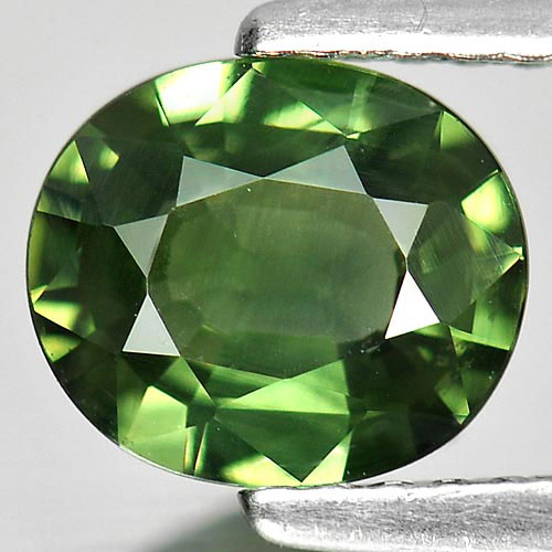 1.20 Ct. Alluring Oval Shape Natural Gemstone Green Sapphire