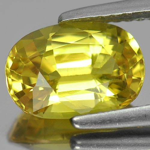 3.00 Ct. Natural Gemstone Yellow Sapphire Oval Shape Thailand