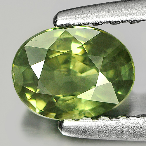 0.51 Ct. Vivid Oval Shape Natural Gemstone Green Sapphire