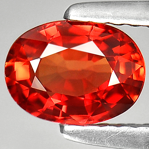 1.04 Ct. Natural Orangish Red Songea Sapphire Gemstones Oval Shape