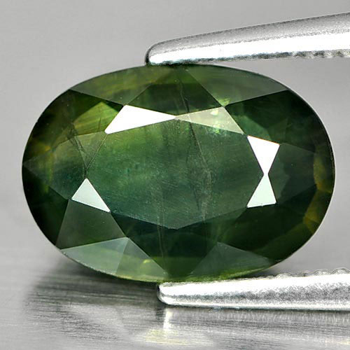 2.39 Ct. Natural Gemstone Green Color Sapphire Oval Shape