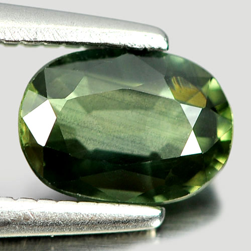 0.69 Ct. Attractive Oval Shape Natural Gem Yellowish Green Sapphire
