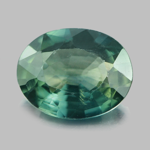 0.69 Ct. Good Oval Shape Natural Gemstone Bluish Green Sapphire