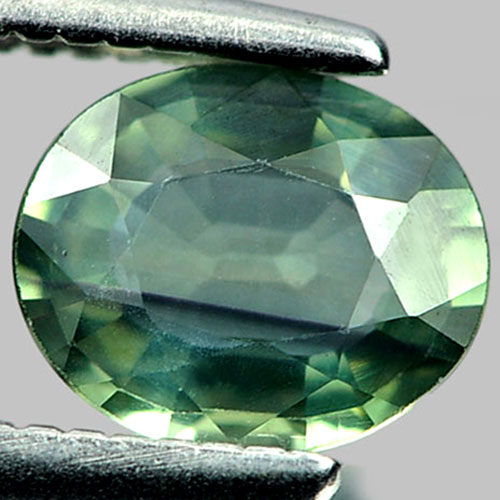 0.73 Ct. Delightful Oval Shape Natural Gemstone Bluish Green Sapphire