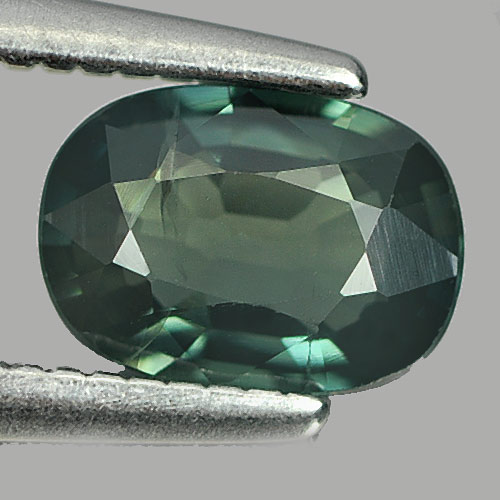 0.69 Ct. Oval Natural Gemstone Bluish Green Sapphire From Thailand