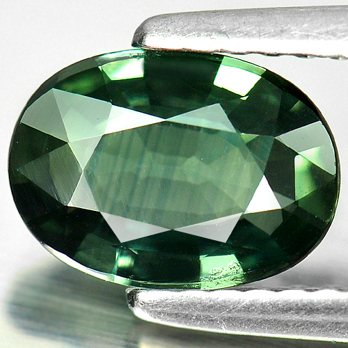 Good Natural Gem 1.43 Ct. Oval Shape Green Sapphire From Thailand