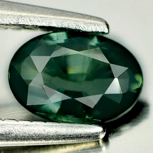 0.45 Ct. Oval Shape Natural Gem Green Sapphire From Thailand