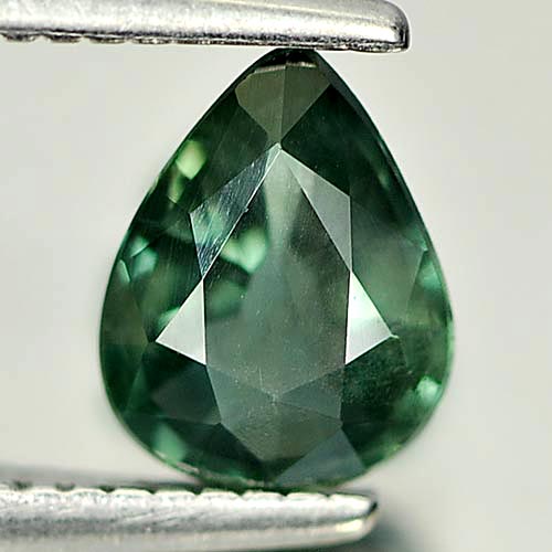 0.67 Ct. Charming Pear Natural Gem Green Sapphire From Thailand