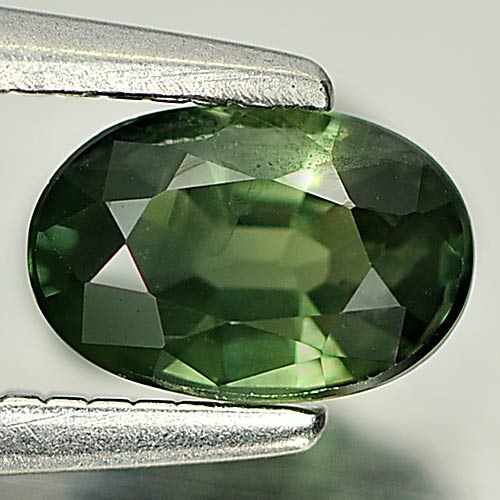 0.63 Ct. Oval Shape Natural Gem Green Sapphire From Thailand
