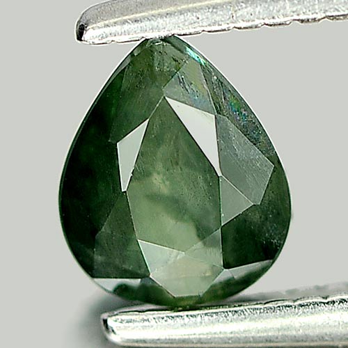 0.56 Ct. Charming Pear Natural Gem Green Sapphire From Thailand