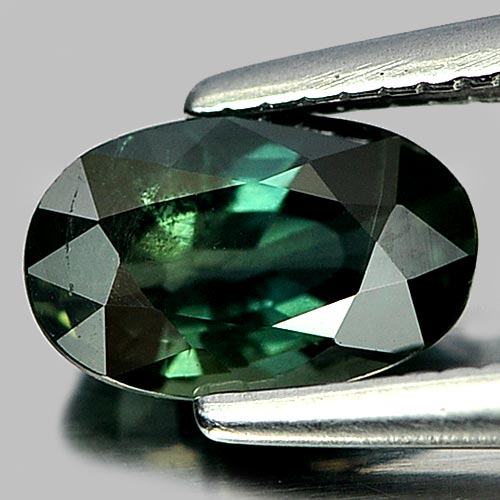 0.76 Ct. Oval Shape Natural Gem Green Sapphire From Thailand