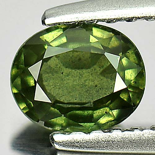 0.68 Ct. Attractive Natural Gem Green Songea Sapphire Oval Shape