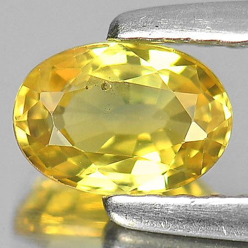 0.67 Ct. Charming Natural Gem Yellow Sapphire Oval Shape